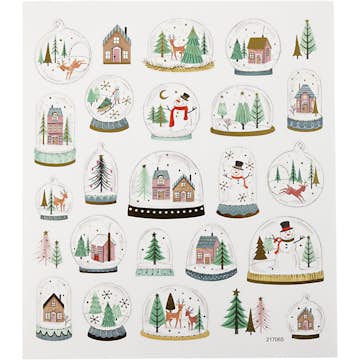 Stickers Creativ Company Självhäftande Snöglob 15x16,5 cm