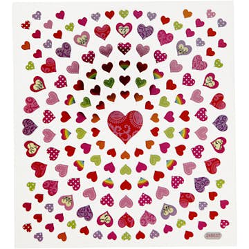 Stickers Creativ Company Små Hjärtan 15x16,5 cm 1 Ark