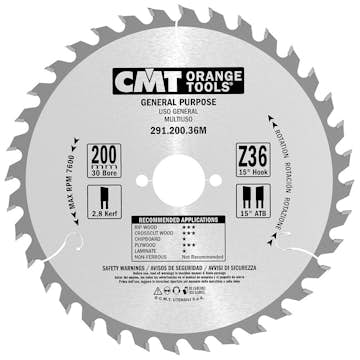 Sågklinga CMT Orange Tools Kapning/Klyvning