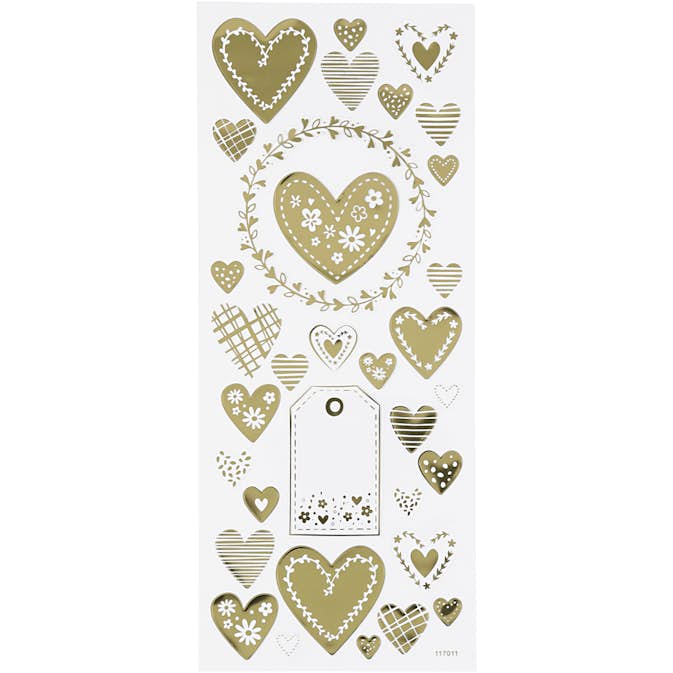 Stickers Creativ Company Hjärtan 6