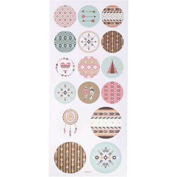 Stickers Creativ Company Ursprungsamerikaner 10x23 cm 1 Ark