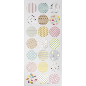 Stickers Creativ Company Pastell 10x23 cm 1 Ark