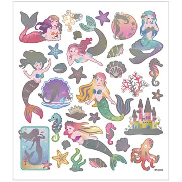 Stickers Creativ Company Sjöjungfru 15x16,5 cm 1 Ark