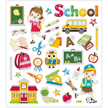Stickers Creativ Company Skola 15x16,5 cm 1 Ark