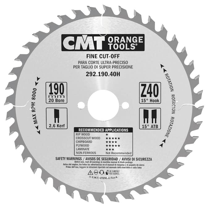 Cirkelsågklinga CMT Orange Tools W