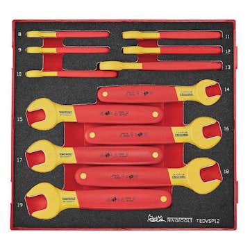 Nyckelsats Teng Tools För 1000 V 12-delars TEDVSP12