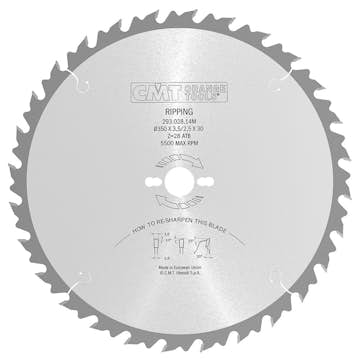 Klyvsågklinga CMT Orange Tools WB
