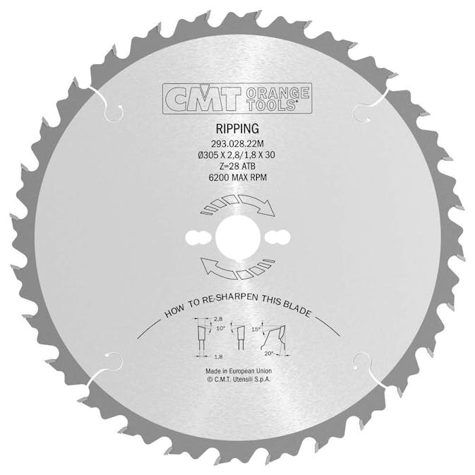 Klyvsågklinga CMT Orange Tools WB