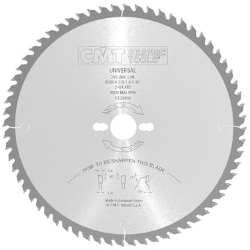 Sågklinga CMT Orange Tools Kapning/klyvning 280x2,8x30 T64 W