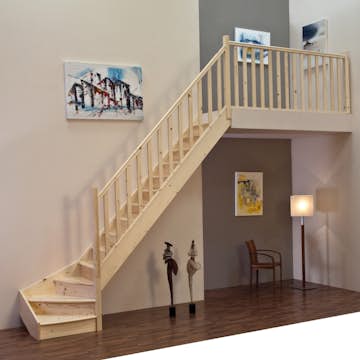 Lofttrappa Byggera Complete L-form