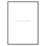 Poster Gallerix For You I Would