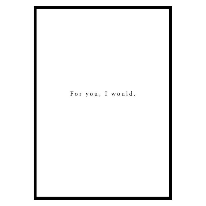 Poster Gallerix For You I Would