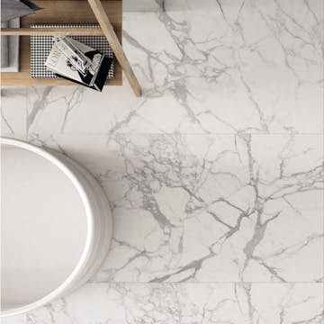 Klinker Ceramiche Keope Elements Lux Calacatta Vit 30x60 cm