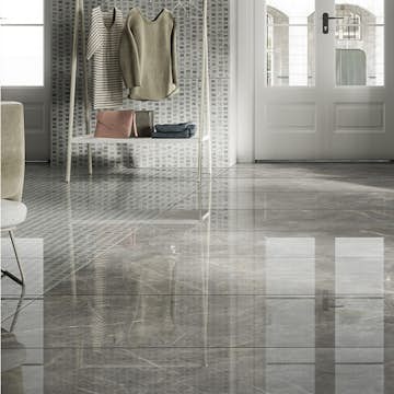 Klinker Fioranese Marmorea Grigio Grå Imperiale L/R 74x148 cm