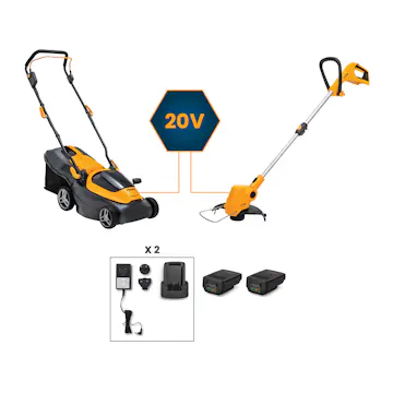 Gräsklippare Stiga Collector 136e Paket Med Grästrimmer GT 100e & 2 Batterier & Laddare