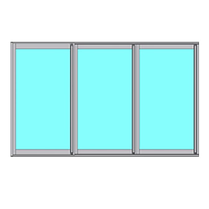 Skjutbart Fönsterparti Novoroom Ultra 3-Delat