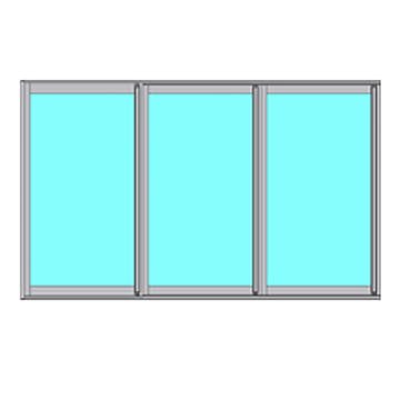 Skjutbart Dörrparti Novoroom Ultra 3-Delat