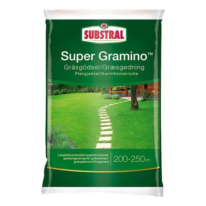 Gräsgödsel Substral Super Gramino 6,5 kg, Långtidsverkande Gräsmattegödsel