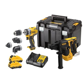 Kombikit DeWalt 2x3 Ah Tstak