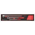 Spärrhandtagsset Teng Tools TEXRL03 Foam