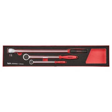 Spärrhandtagsset Teng Tools TEXRL03 Foam