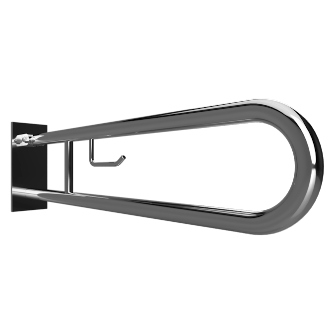 Stödhandtag Bemeta Help Med toalettpappershållare 829 mm