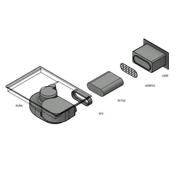 Rörpaket 1 BORA PURE flat