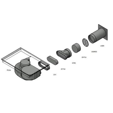 Rörpaket 1 BORA PURE rund