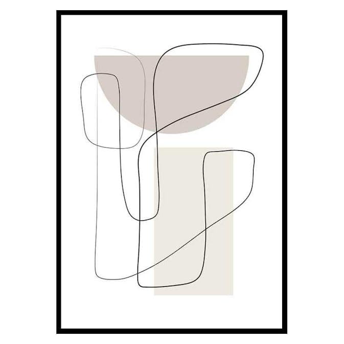 Poster Gallerix Art des Lignes No2