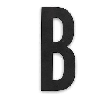 Husnummer Habo Work Svart Bokstav A-D