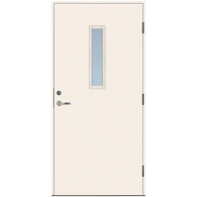 Ytterdörr Scandidoor Karl Vit Klarglas