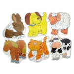 Pussel ABA Skol Djur 6 Olika