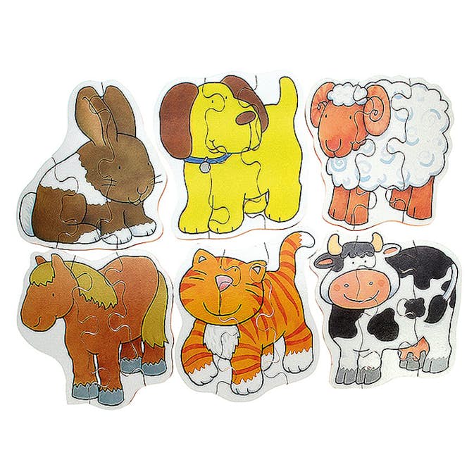 Pussel ABA Skol Djur 6 Olika