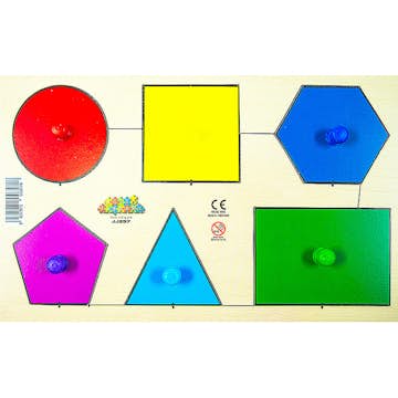 Knoppussel ABA Skol Geometriska Former 6 Bitar