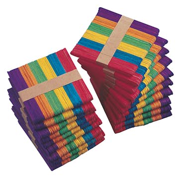 Glasspinnar ABA Skol Färgade 1.000 st