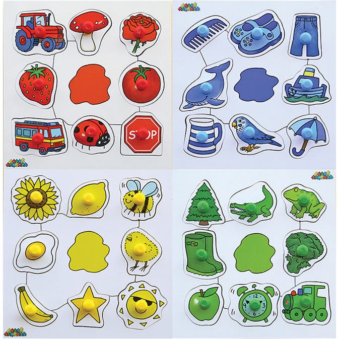 Knoppussel ABA Skol Färger Set 4 Olika