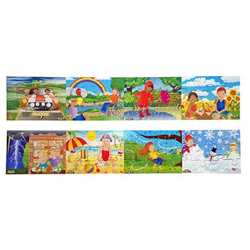 Pussel ABA Skol Väder 8 Olika