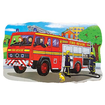 Pussel ABA Skol Golvpussel Brandbil