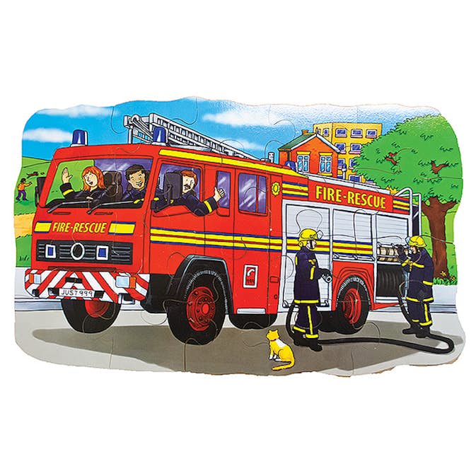 Pussel ABA Skol Golvpussel Brandbil