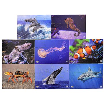 Pussel ABA Skol Havsdjur 8 Olika