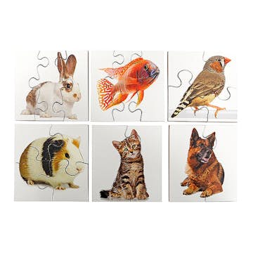 Pussel ABA Skol Husdjur 6 Olika