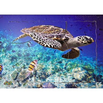 Pussel ABA Skol Rampussel Sköldpadda 10 Bitar