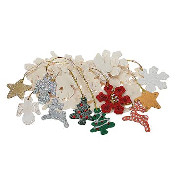 Träfigurer ABA Skol Julmotiv 50 st