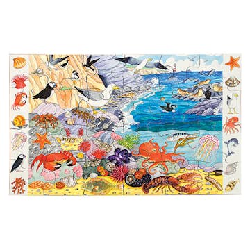 Pussel ABA Skol strandliv 24 Bitar