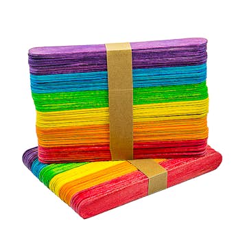 Glasspinnar ABA Skol Jumbo Färgade 100 st