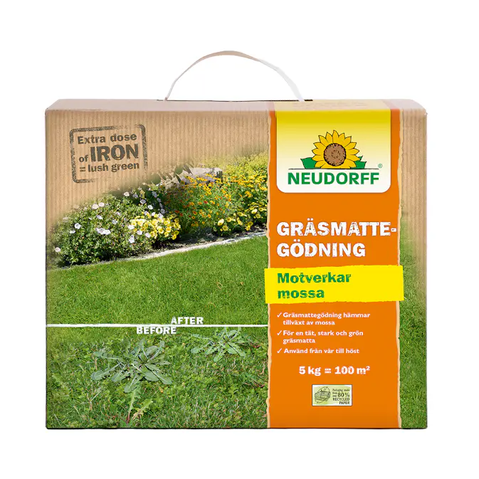 Växtnäring Neudorff 5 kg För Gräsmatta Motverkar Ogräs & Mossa