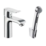 Tvättställsblandare Hansgrohe Metris 110 med Bidette
