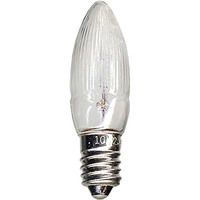 LED-Reservlampa Star Trading E10 10V 2,4W 3-pack Transparent