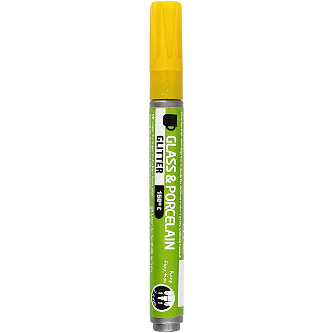 Glas- och Porslinstusch Creativ Company Glitter Spets Semi Opaque 1 st