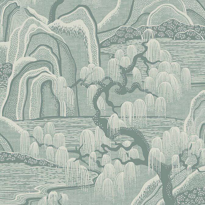 Tapet Boråstapeter Eastern Simplicity Indigo Garden 3131